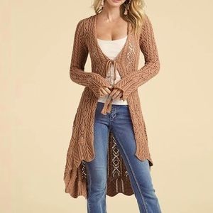 Dusty Rose Knit Cardigan